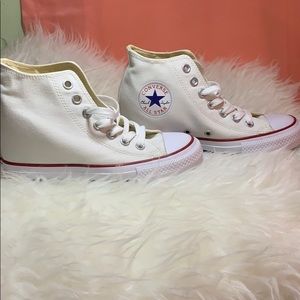 Converse Wedge Sneakers in White